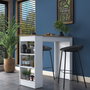 Hanah Home Mesa de Cocina Escandinava Nogal y Blanco